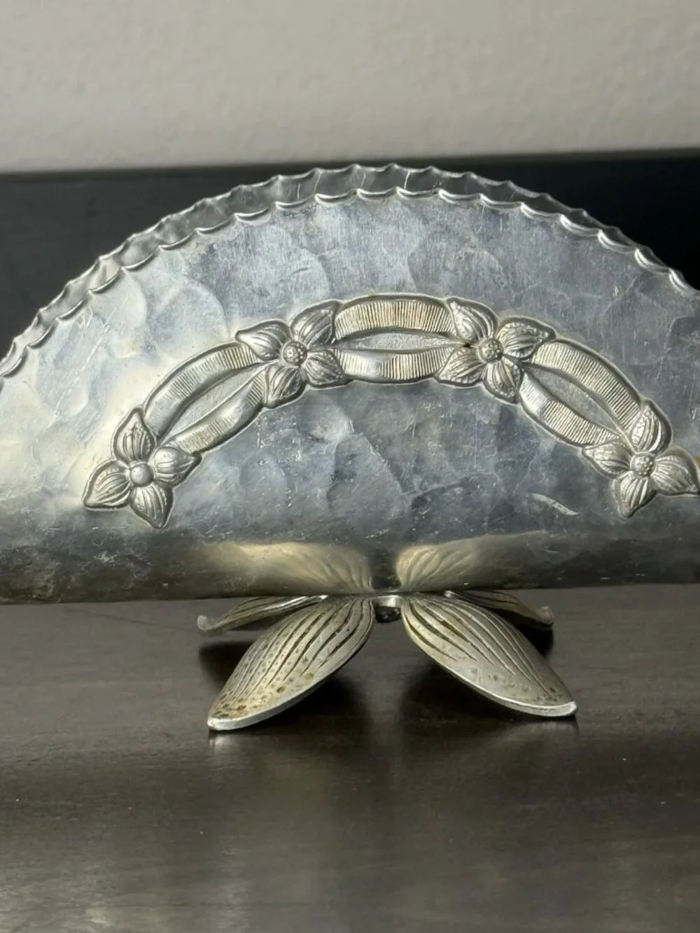 VTG Silver Metal Napkin/Mail Holder/Plate Stand/ Knife Holder Use Imagination!!
